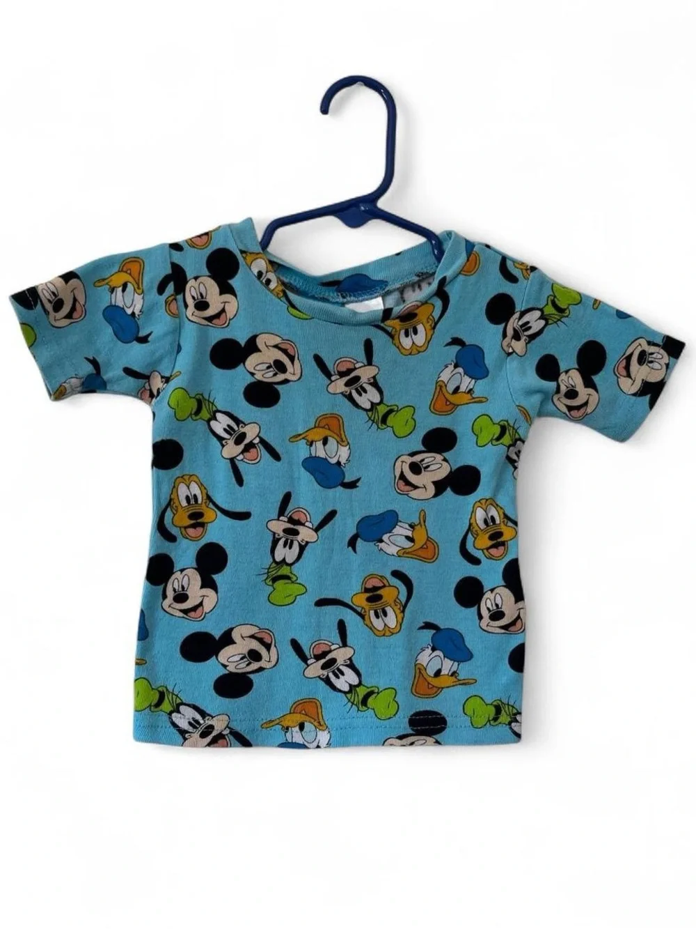 Toddler 3T Disney Unisex Short Sleeve Pajama Top Mickey Mouse Donald Duck Goofy